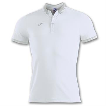 Joma Bali II Cotton Polo Shirt - White