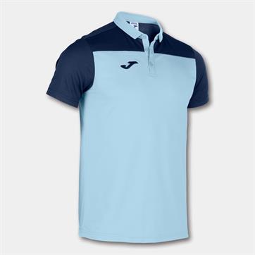 Joma Hobby II Polo Shirt - Sky/Navy
