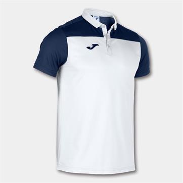 Joma Hobby II Polo Shirt - White/Navy