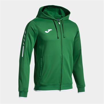 Joma Olimpiada Full Zip Hooded Jacket - Green/White