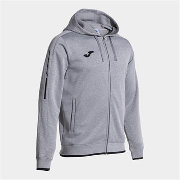 Joma Olimpiada Full Zip Hooded Jacket - Grey/Black