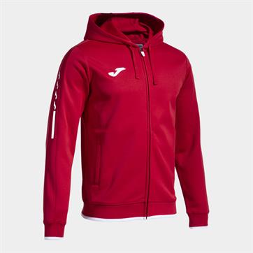 Joma Olimpiada Full Zip Hooded Jacket - Red/White