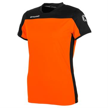 Stanno Pride Ladies Fit Short Sleeve Shirt - Orange/Black