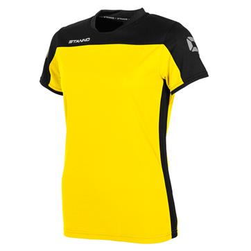 Stanno Pride Ladies Fit Short Sleeve Shirt - Yellow/Black