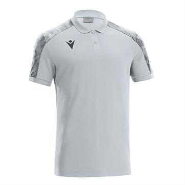 Macron Rock Polo Shirt - Silver/Anthracite