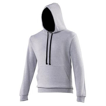 Contrast Two Colour AWD Hoodie - Grey / French Navy