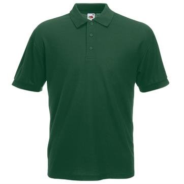 Plain Cotton Polo Shirt - Bottle Green