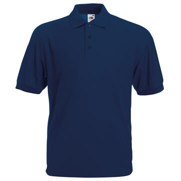 Plain Cotton Polo Shirt - Navy