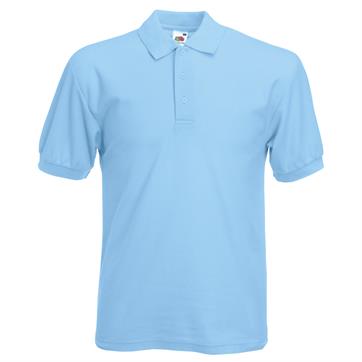 Plain Cotton Polo Shirt - Sky Blue