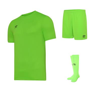 Umbro Club Short Sleeve Full Kit Set - Gecko Green