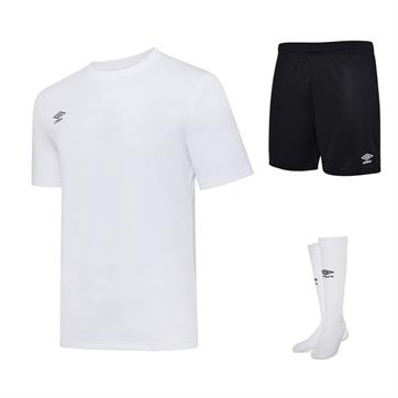 Umbro Club Short Sleeve Full Kit Set - White