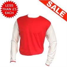 Clearance Football Shirts - 13 x Red / White (Large)