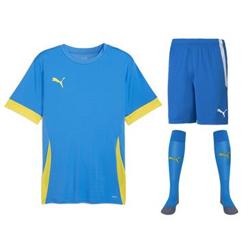 Puma team GOAL Full Kit Bundle of 10 (Short Sleeve) - Electric Blue/Yellow