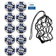 Net of 10 Mitre Delta One FIFA Quality Match Football (4,5)