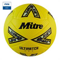 Mitre Ultimatch One FLUO FIFA Basic Hyperseal Match Football (3,4,5)