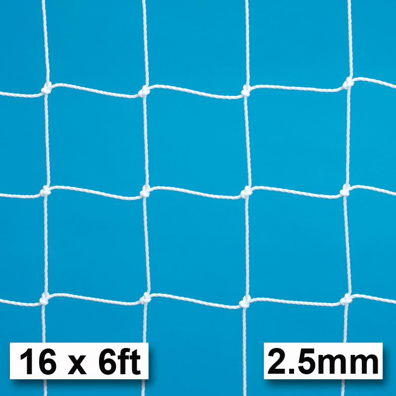 Harrod 2.5mm Socketed & Freestanding Steel Goal Nets (PAIR) (16 x 6ft)