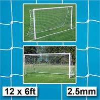 Harrod 2.5mm Standard Goal Nets (PAIR) (12 x 6ft) (3.66m x 1.83m)
