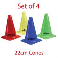 Set of 4 Lightweight Multi Colour Cones