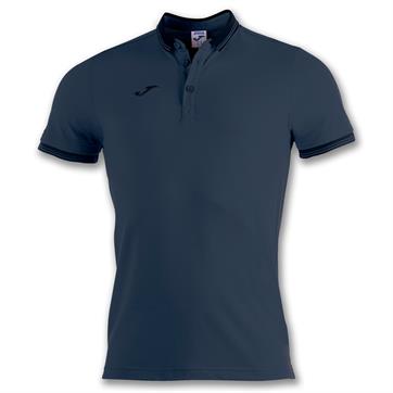 Joma Bali II Cotton Polo Shirt - Dark Navy