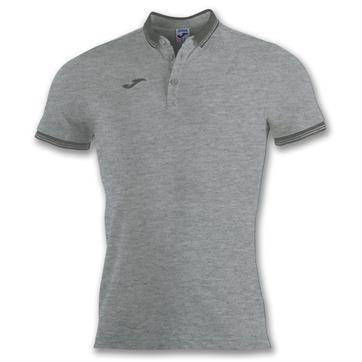 Joma Bali II Cotton Polo Shirt - Light Melange