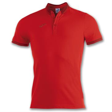 Joma Bali II Cotton Polo Shirt - Red
