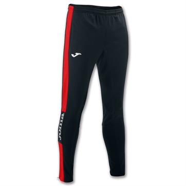 Joma Champion IV Contrast Poly Pants (Skinny Fit) - Black/Red