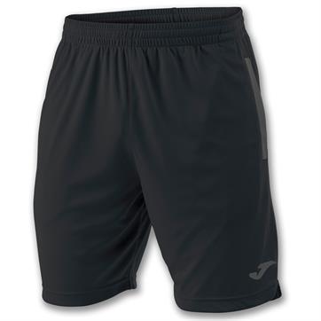 Joma Miami Polyester Training Short (With pockets/NO Zips) - Black
