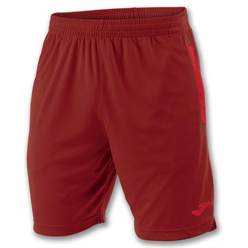 Joma Miami Polyester Training Short (With pockets/NO Zips) - Red