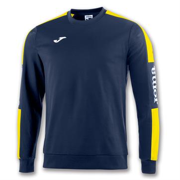 Joma Champion IV Poly Sweatshirt **DISCONTINUED** - Navy/Yellow