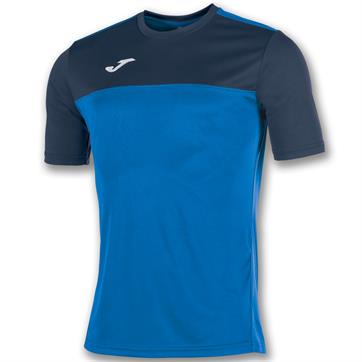 Joma Winner Short Sleeve Poly Shirt - Royal/Dark Navy