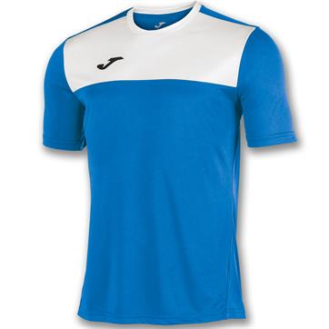 Joma Winner Short Sleeve Poly Shirt - Royal/White