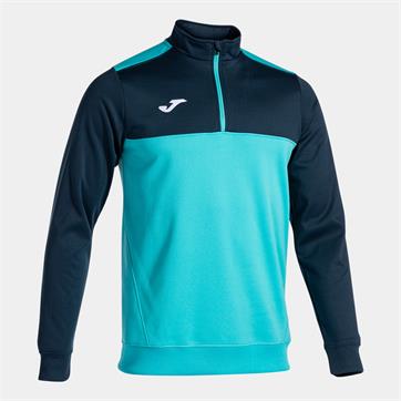 Joma Winner Half Zip Top - Fluo Turquoise/Navy