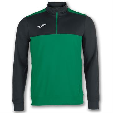 Joma Winner Half Zip Top - Green/Black