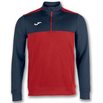 Joma Winner Half Zip Top - Red/Navy