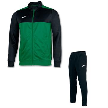 Joma Winner Full Poly Tracksuit - Green/Black