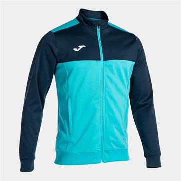 Joma Winner Full Zip Poly Jacket - Fluo Turquoise/Navy