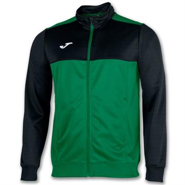 Joma Winner Full Zip Poly Jacket - Green/Black