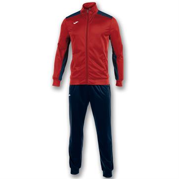 Joma Academy Full Poly Suit - Red/Dark Navy