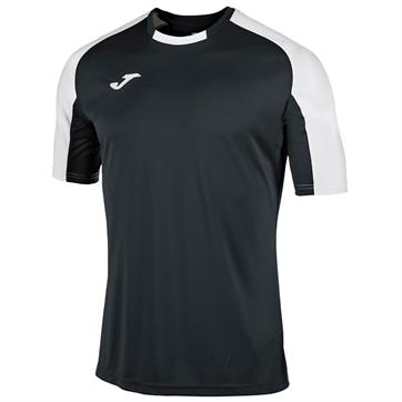 Joma Essential Short Sleeve Shirt **DISCOUNTED** - Black/White