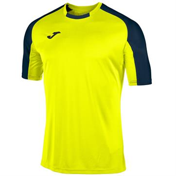 Joma Essential Short Sleeve Shirt **DISCOUNTED** - Fluo Yellow/Black