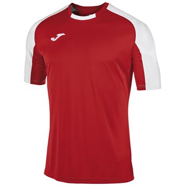 Joma Essential Short Sleeve Shirt **DISCOUNTED** - Red/White