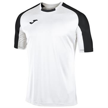 Joma Essential Short Sleeve Shirt **DISCOUNTED** - White/Black