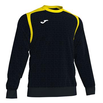 Joma Champion V Roundneck Sweat **DISCONTINUED** - Black/Yellow
