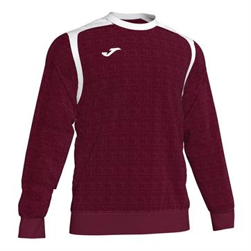 Joma Champion V Roundneck Sweat **DISCONTINUED** - Wine/White