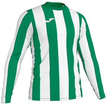 Joma Inter Stripe Long Sleeve Shirt - Green/White