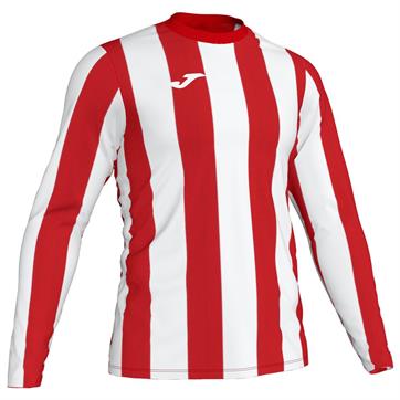 Joma Inter Stripe Long Sleeve Shirt - Red/White