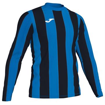 Joma Inter Stripe Long Sleeve Shirt - Royal/Black