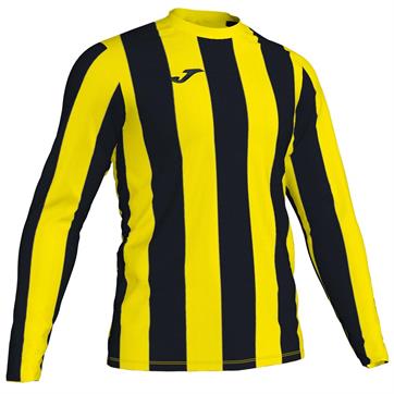 Joma Inter Stripe Long Sleeve Shirt - Yellow/Black