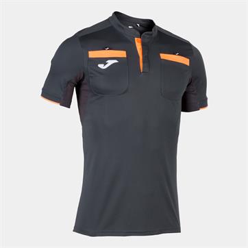 Joma Respect II Referee S/S Shirt - Anthracite/Orange
