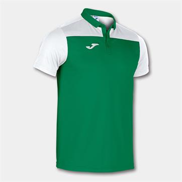 Joma Hobby II Polo Shirt - Green/White